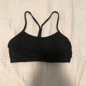 Lululemon Flow Y Bra IV Black Camo Size 6